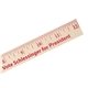 12 Natural Finish Wood Ruler