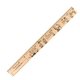 Kids at School U Color Rulers - Natural wood finish