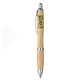Blackpen Click - Action Eco - Friendly Bamboo Ballpoint Pen in Recycled Paper, Wood, Plastic