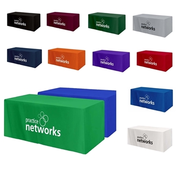 Fitted 3-Sided Table Cover - Fits 6 Foot Standard Table