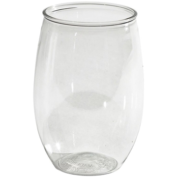 16 oz Plastic Stemless Wine Glass