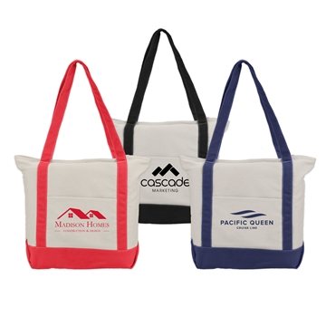 Zephyr - 12 oz Cotton Canvas Boat Tote Bag